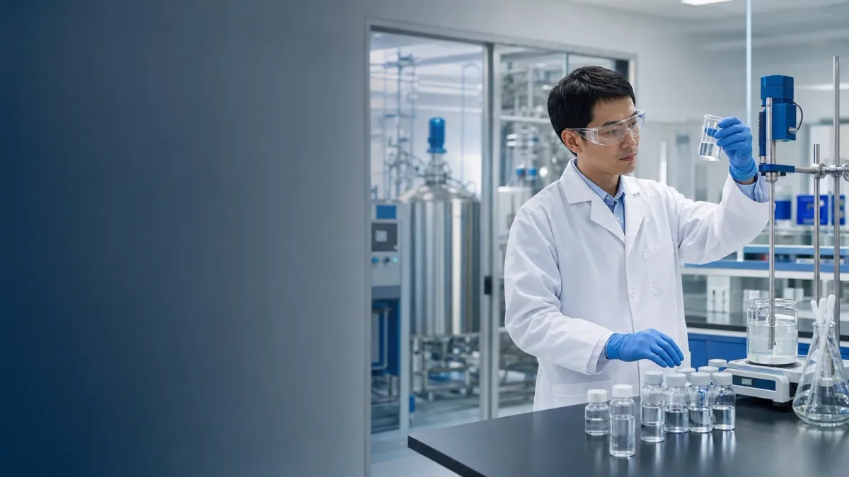 Fine-chemical synthesis and quality evaluation